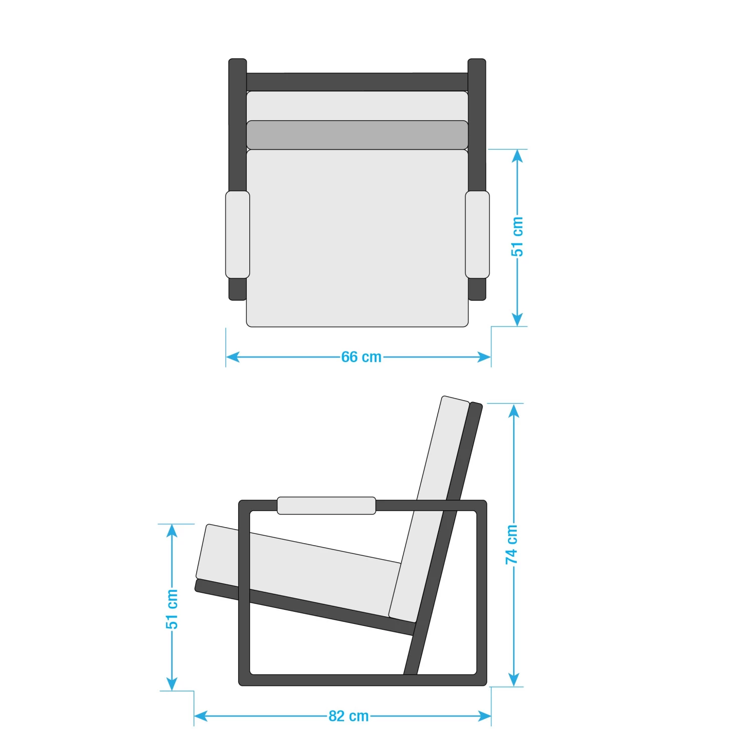 Ars manufacti Ensemble de salon Rhode (3-2-1) - Basalte – Image 14