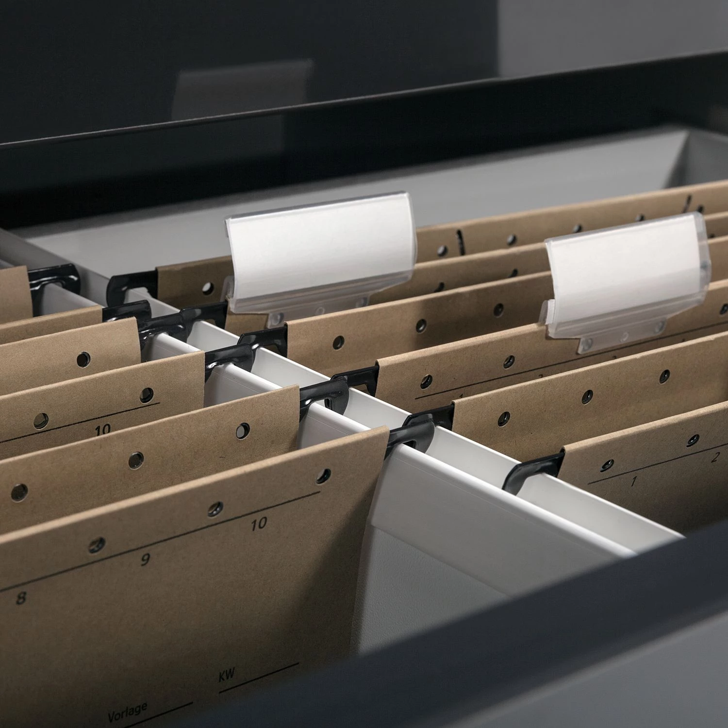 Maja Möbel Combinaison de bureau Merit V - 10 éléments - Imitation chêne de Sonoma / Gris brillant – Image 9