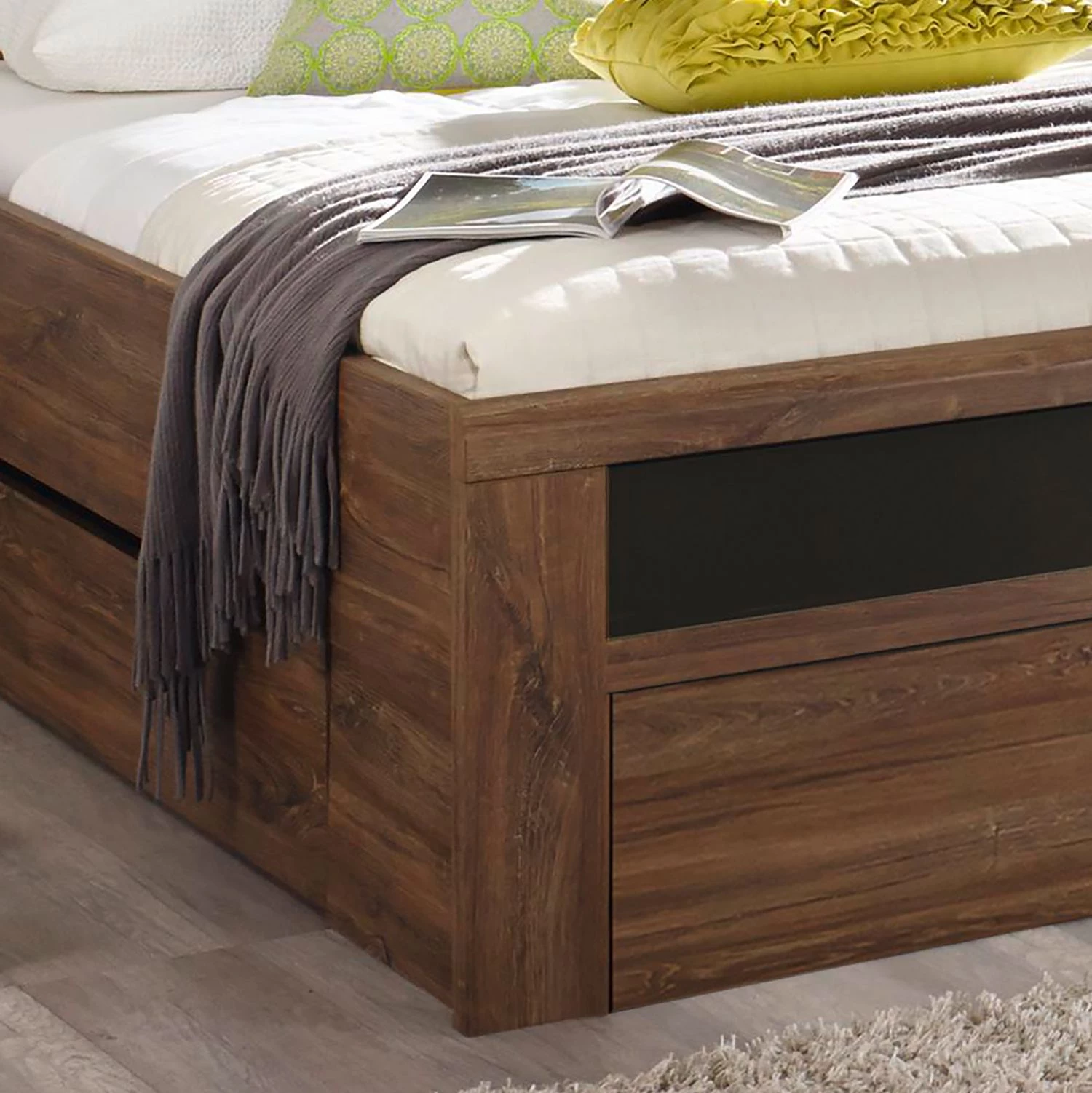 Rauch Orange Ensemble de chambre à coucher Bernau - Gris métallisé - 180 x 200cm – Image 5