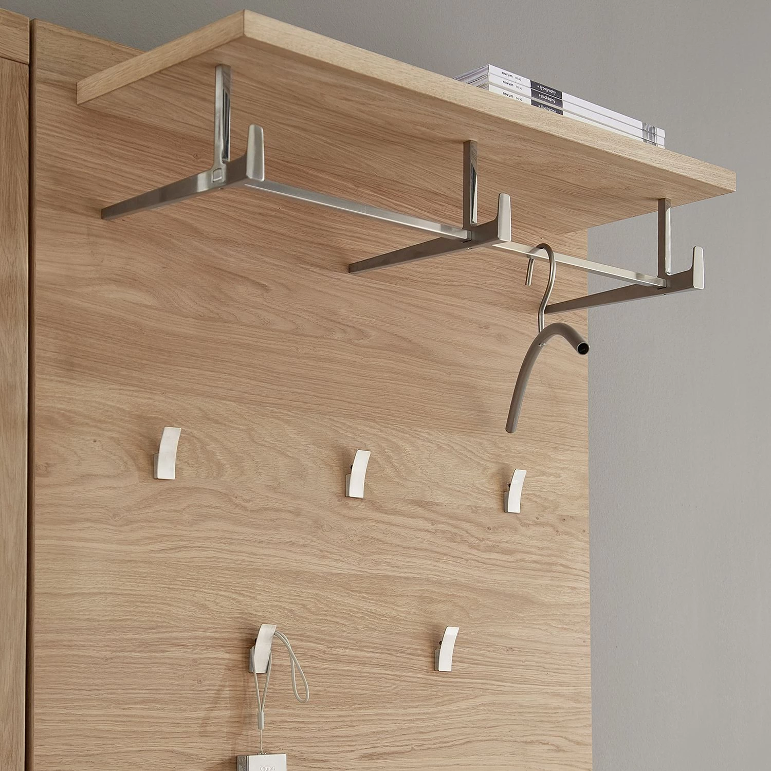 Naturoo Ensemble d’entrée Jorvi I (5 éléments) - Partiellement en chêne sauvage massif / Tissu - Chêne sauvage / Gris foncé – Image 14