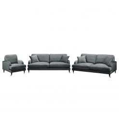 Jack & Alice Ensemble Bethania I (3-2-1) - Velours - Gris