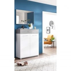 Germania Ensemble d’entrée Nerola I (2 éléments) - Blanc / Imitation béton