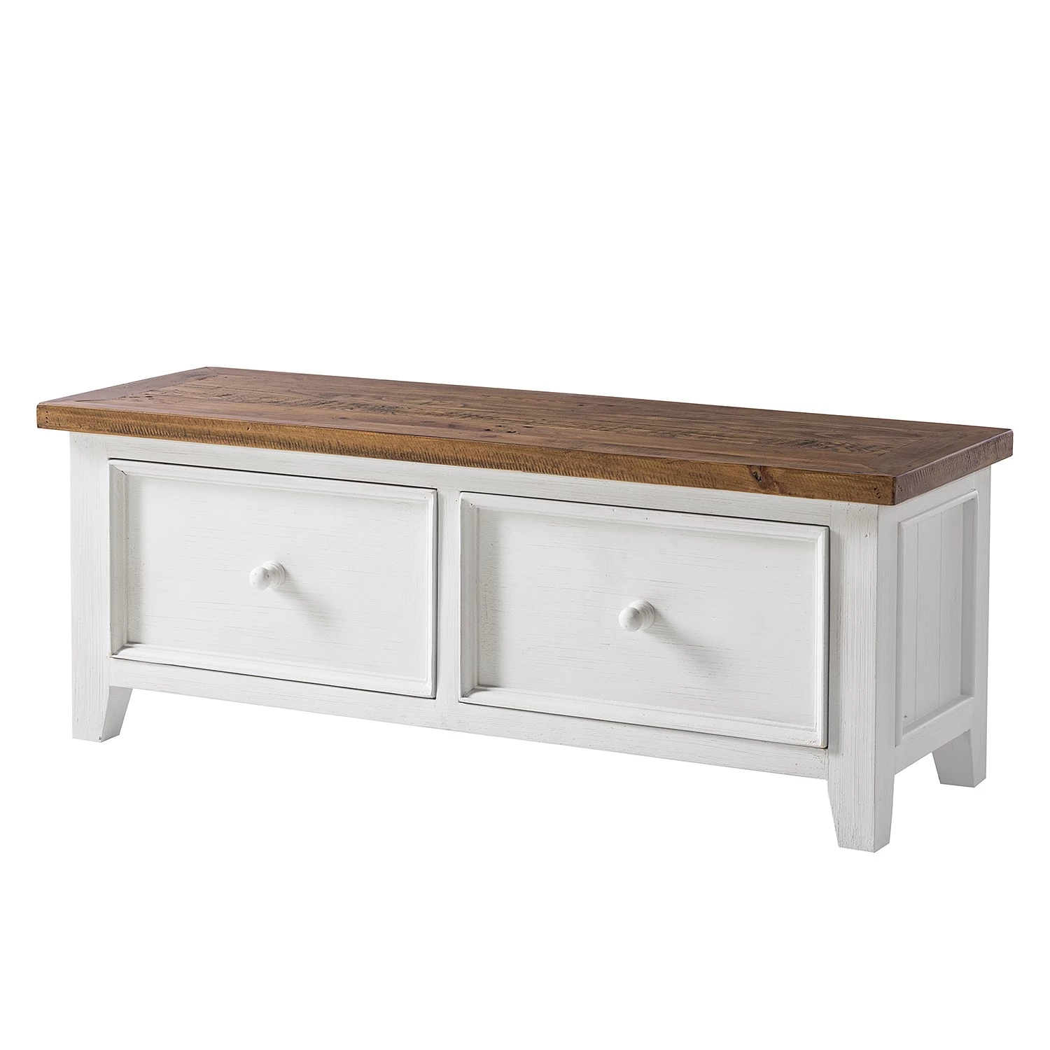 Maison Belfort Ensemble d’entrée Balignton II (4 élém.) - Pin massif / Métal - Pin / Blanc – Image 6