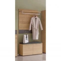 Germania Ensemble d’entrée Berlebeck III (2 él.) - Imitation chêne Grandson / Graphite