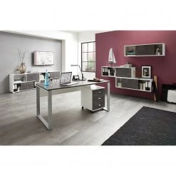 Germania Ensemble de bureau Altino (7 éléments) - Basalte / Blanc