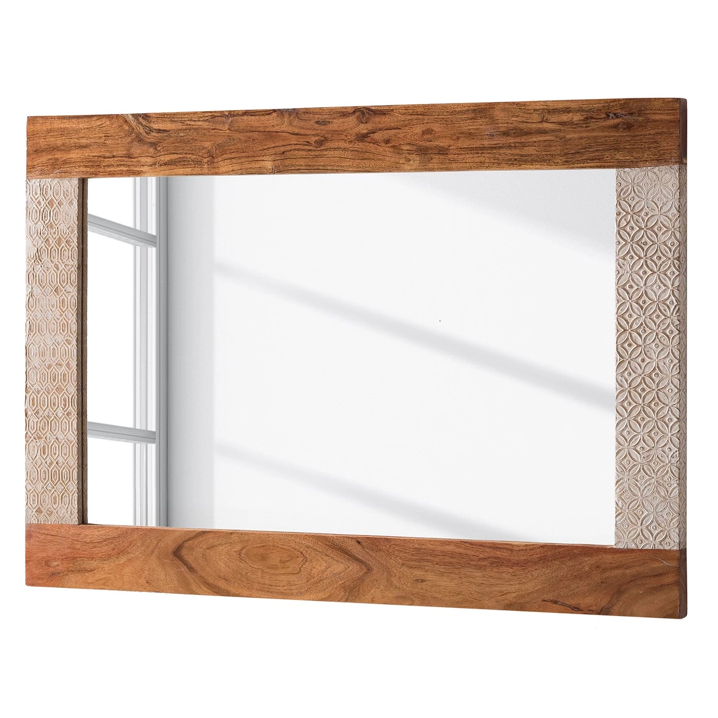 Ars manufacti Ensemble d’entrée Buuda II (3 éléments) - Partiellement en acacia massif - Écru / Acacia – Image 7