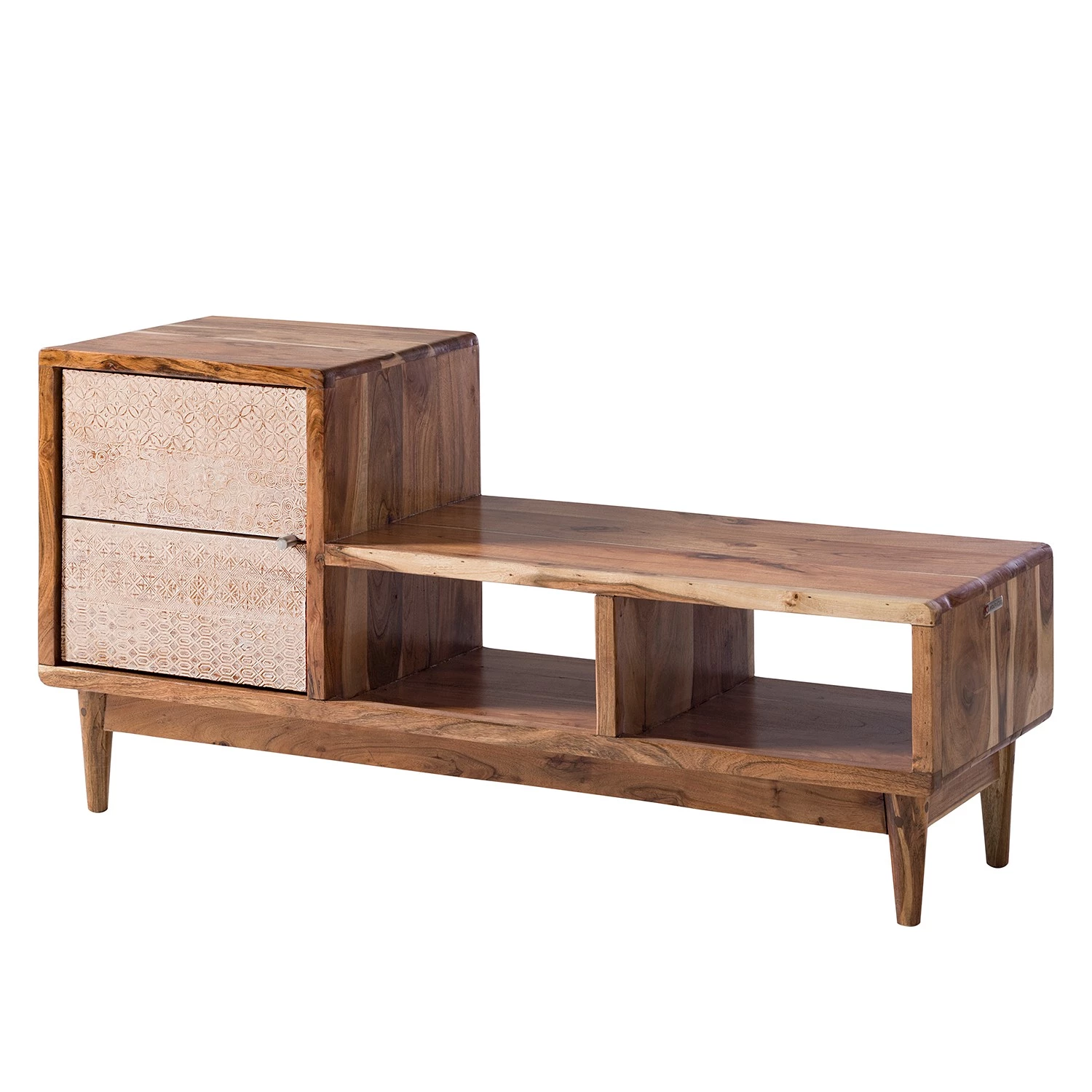 Ars manufacti Ensemble d’entrée Buuda II (3 éléments) - Partiellement en acacia massif - Écru / Acacia – Image 8