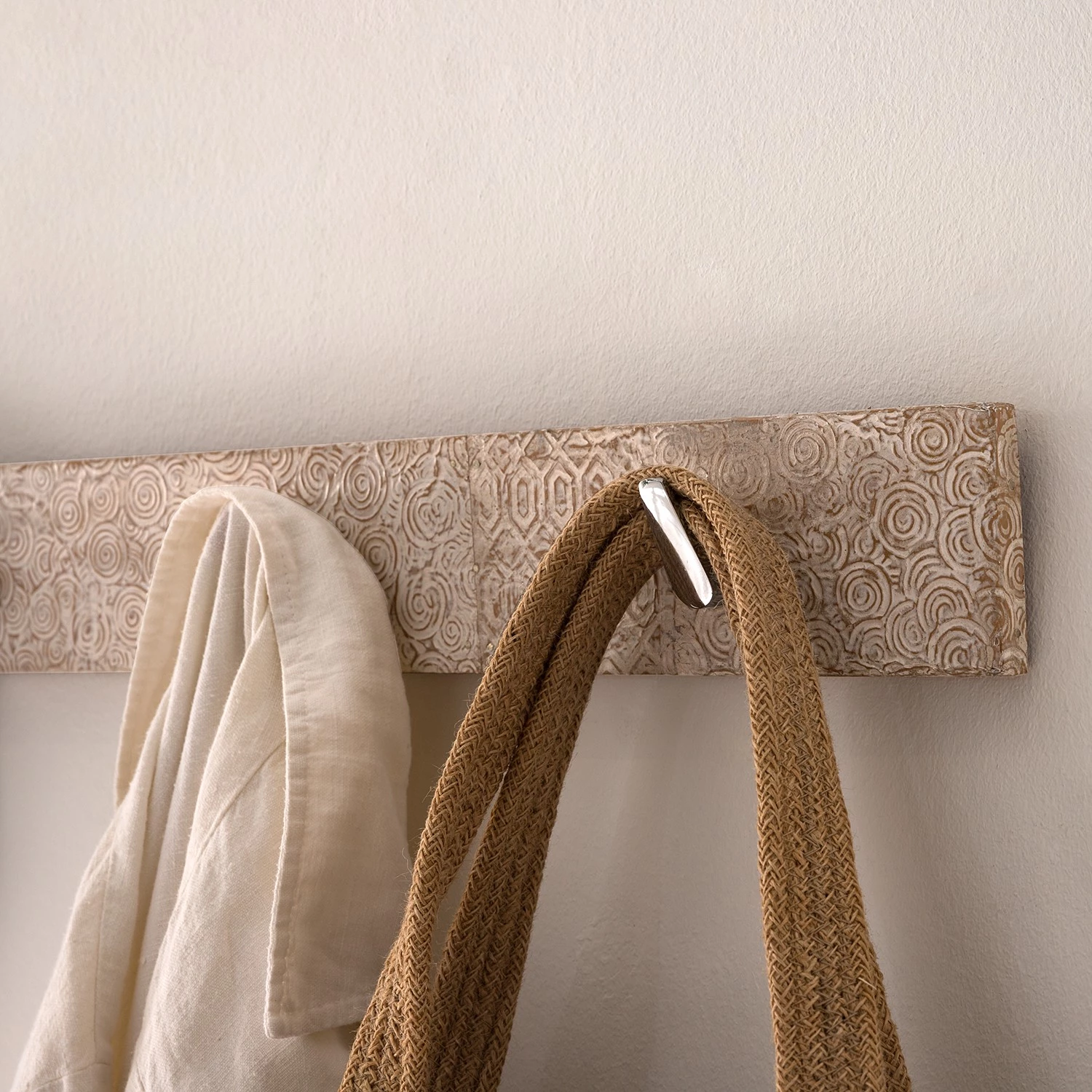 Ars manufacti Ensemble d’entrée Buuda II (3 éléments) - Partiellement en acacia massif - Écru / Acacia – Image 12