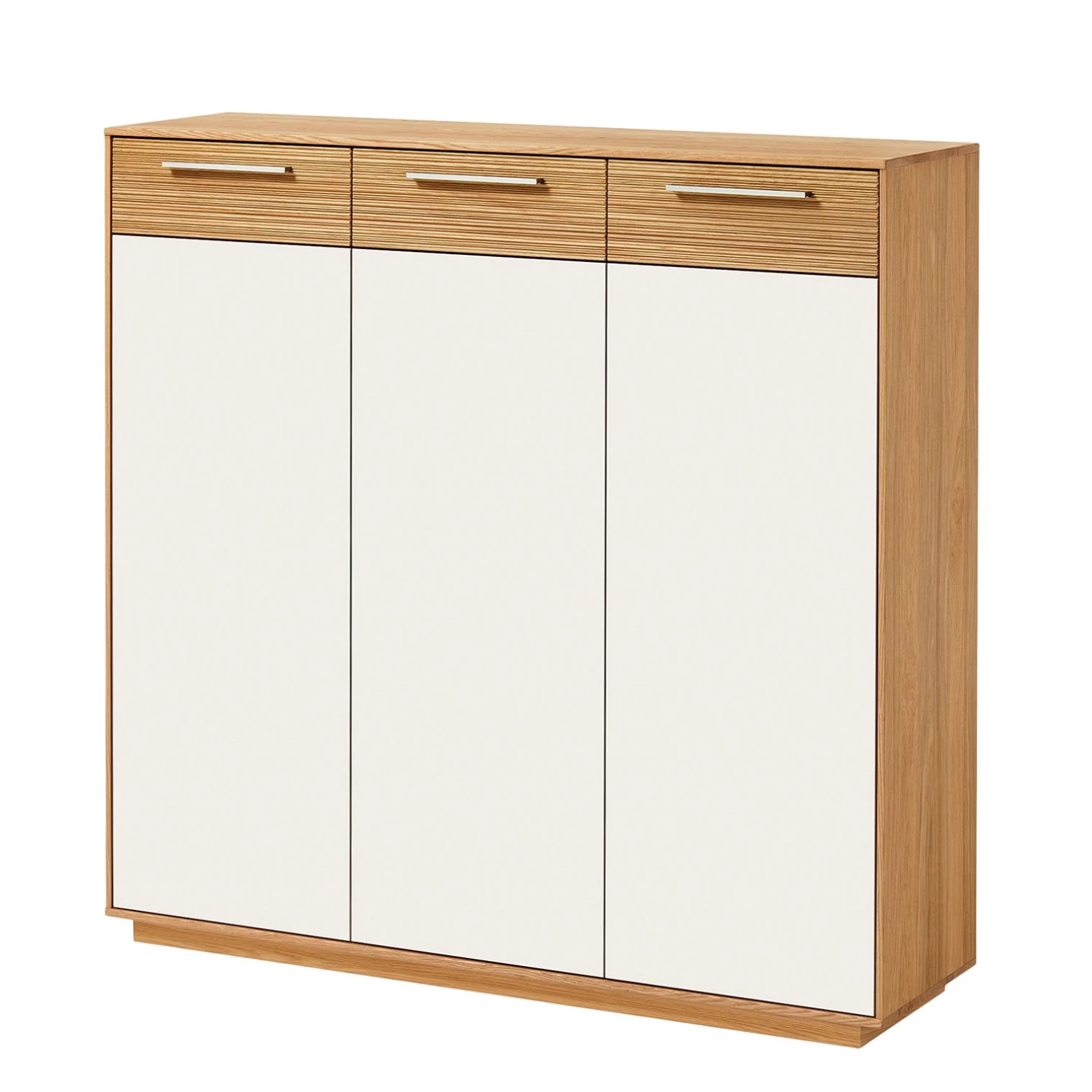 Voss Ensemble d’entrée Loveno II (3 éléments) - Partiellement en chêne massif / Métal - Blanc – Image 2