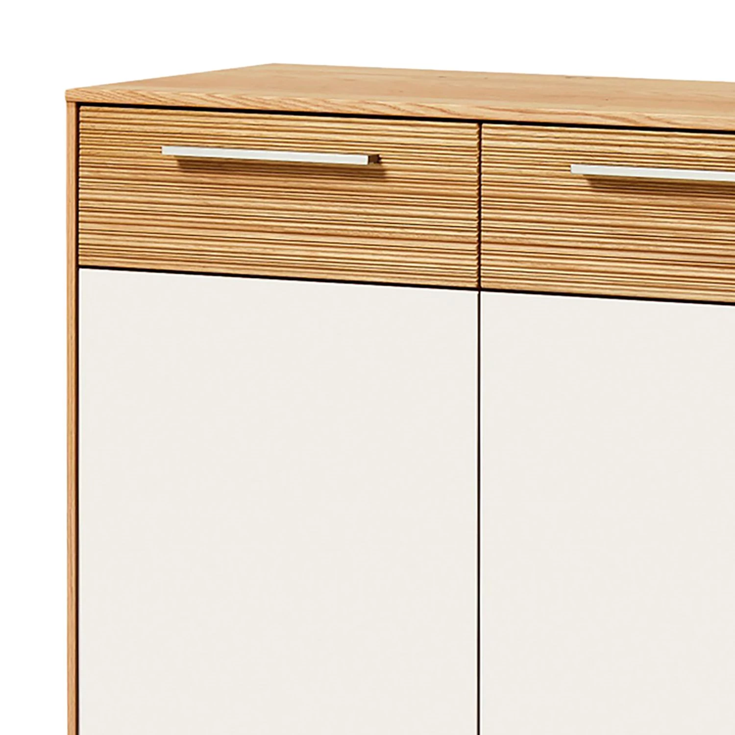 Voss Ensemble d’entrée Loveno II (3 éléments) - Partiellement en chêne massif / Métal - Blanc – Image 3