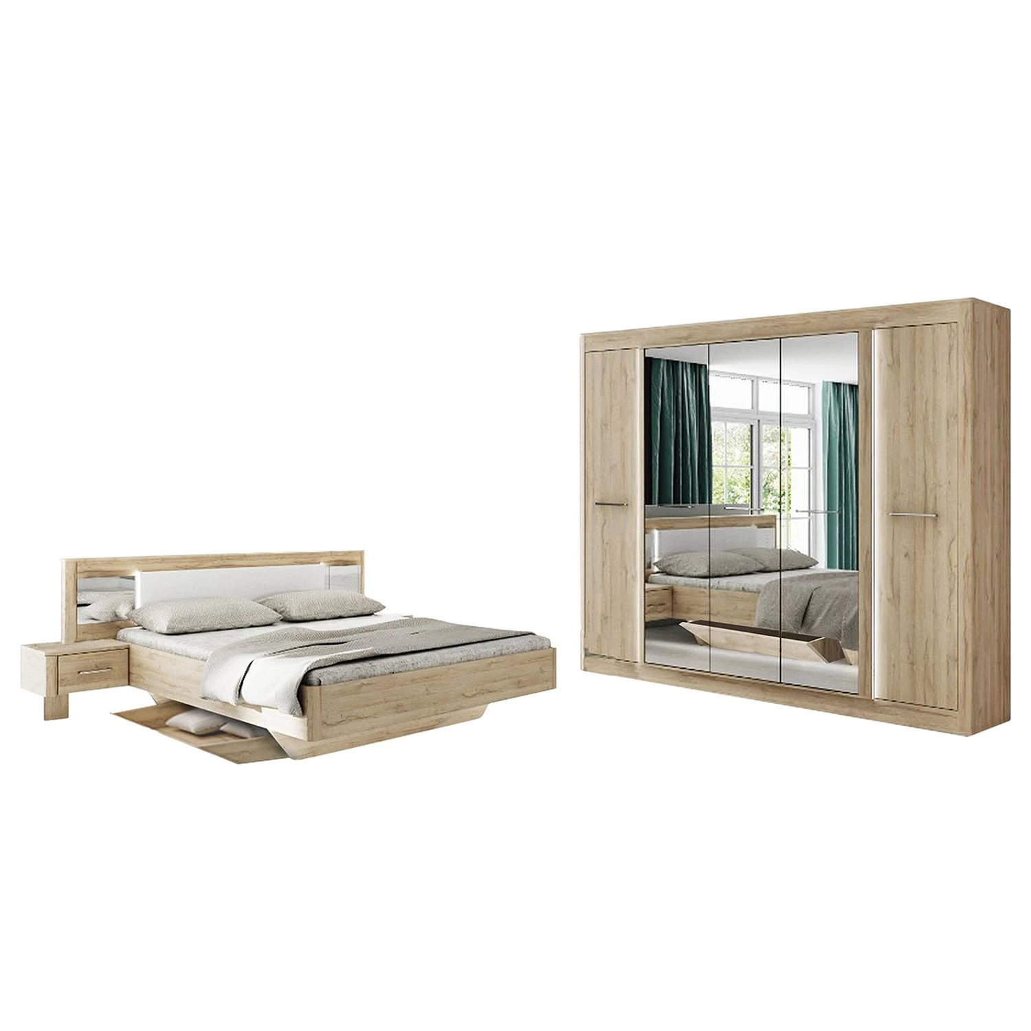 Loftscape Chambre Tromoy (4 éléments) - Marron – Image 2