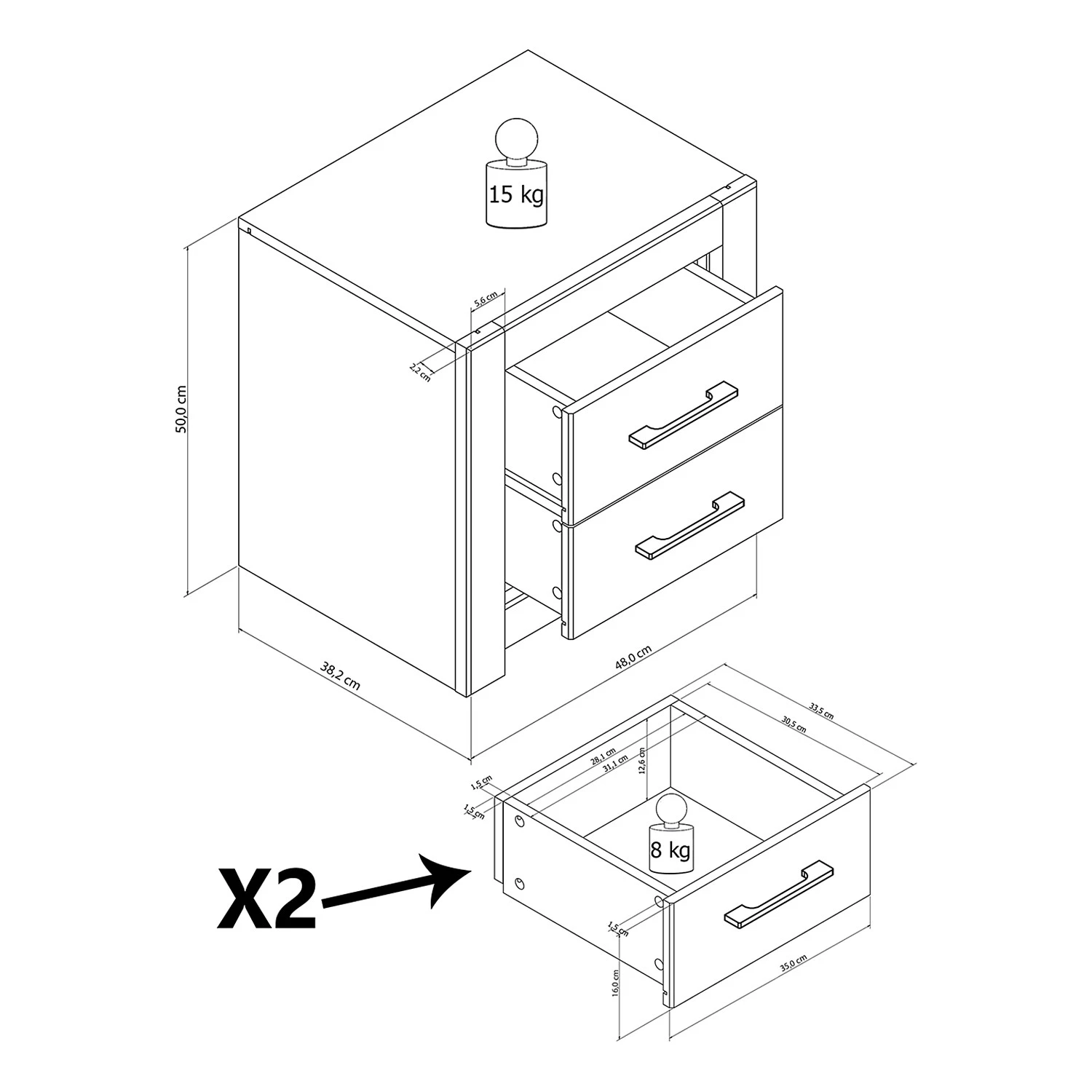 Loftscape Chambre Skalavik (4 éléments) - Marron – Image 18
