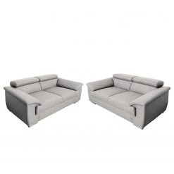 Modoform Ensemble de canapés Swain (3-2) - Tissu - Gris clair