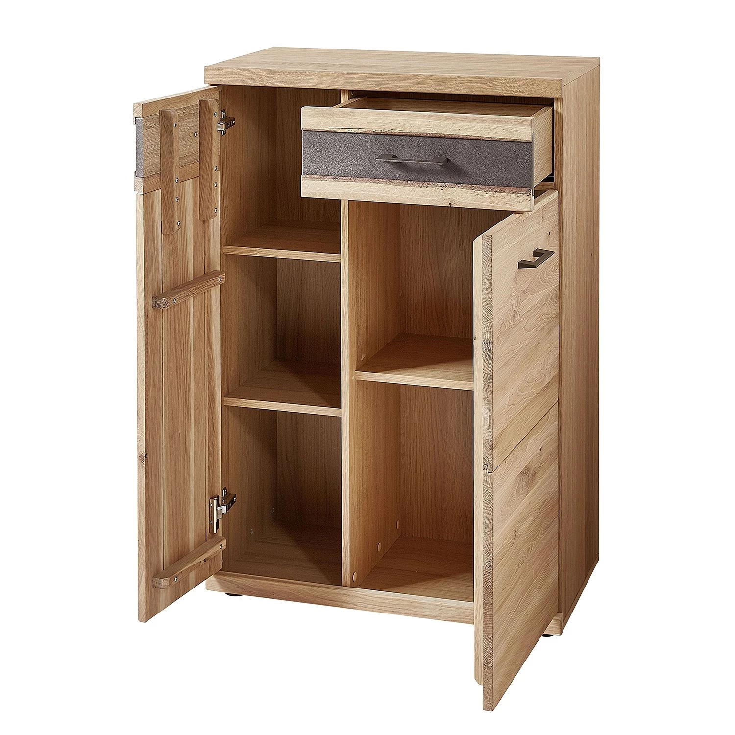 Naturoo Ensemble d’entrée Goodwood I (5 élém.) - Partiellement en chêne sauvage - Chêne sauvage / Gris foncé – Image 14