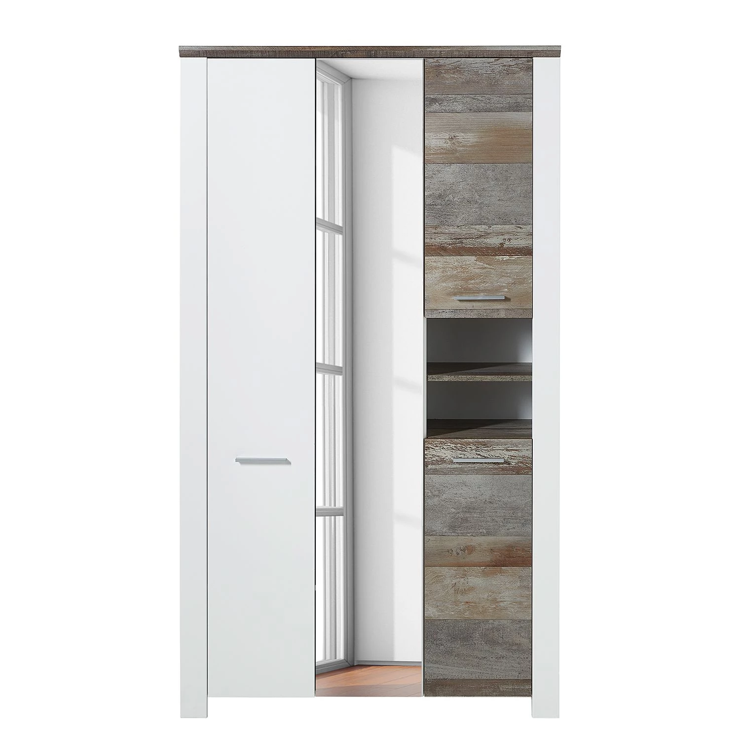 Loftscape Ensemble d’entrée Bickley II (5 élém.) - Blanc / Imitation bois flotté – Image 4