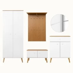 Tenzo Ensemble d’entrée Dot III (5 éléments) - Blanc