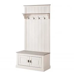 Maison Belfort Vestiaire compact Neely - Pin massif - Epicéa blanc / Epicéa gris