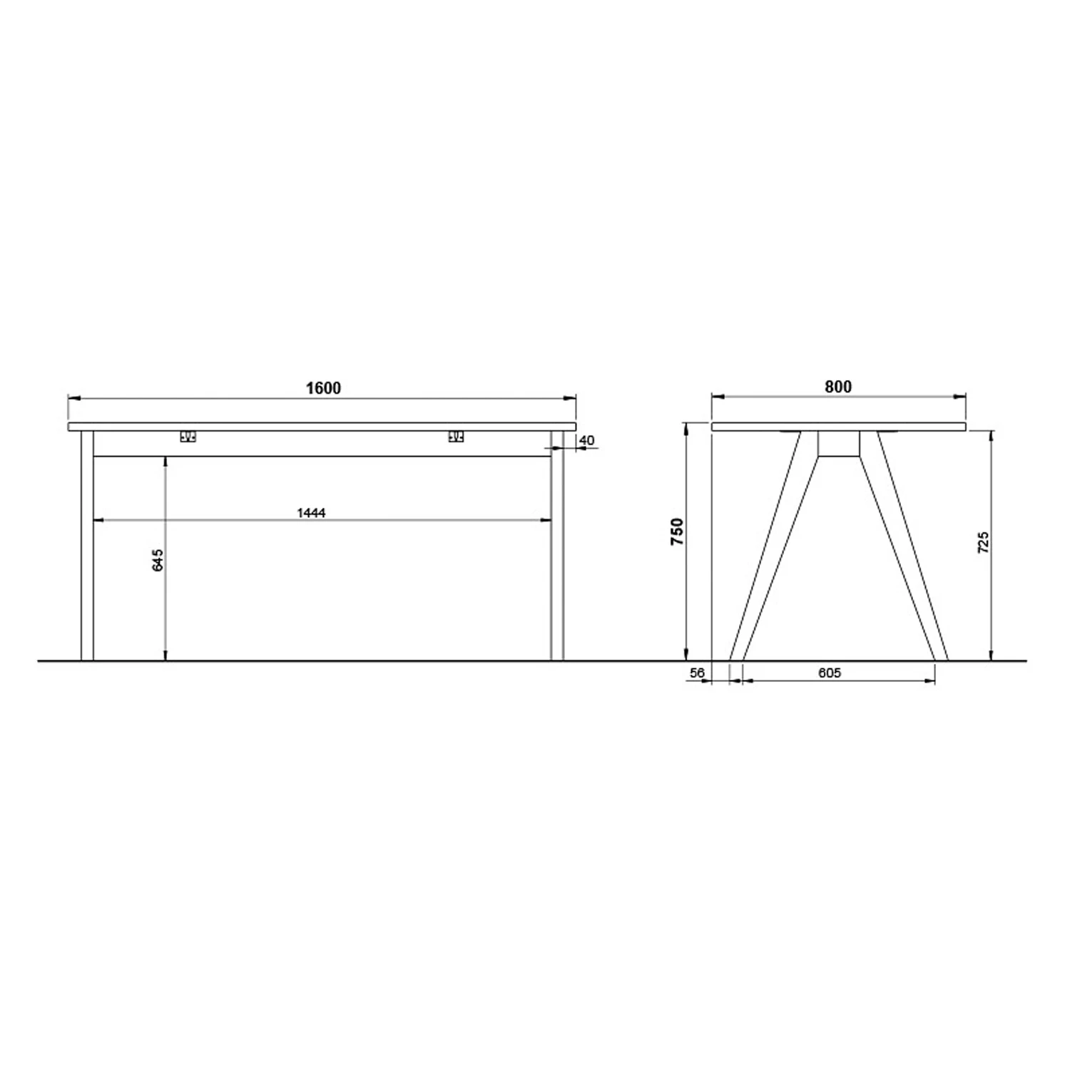 Germania Ensemble de bureau Svene (2 élém.) - Blanc / Imitation chêne de Sonoma – Image 10
