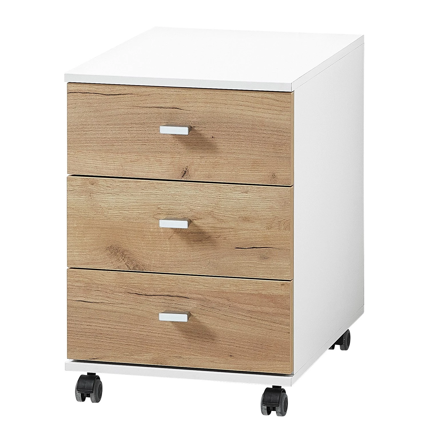 Germania Ensemble de bureau Lioni II (4 éléments) - Imitation chêne de Navarre / Blanc – Image 6