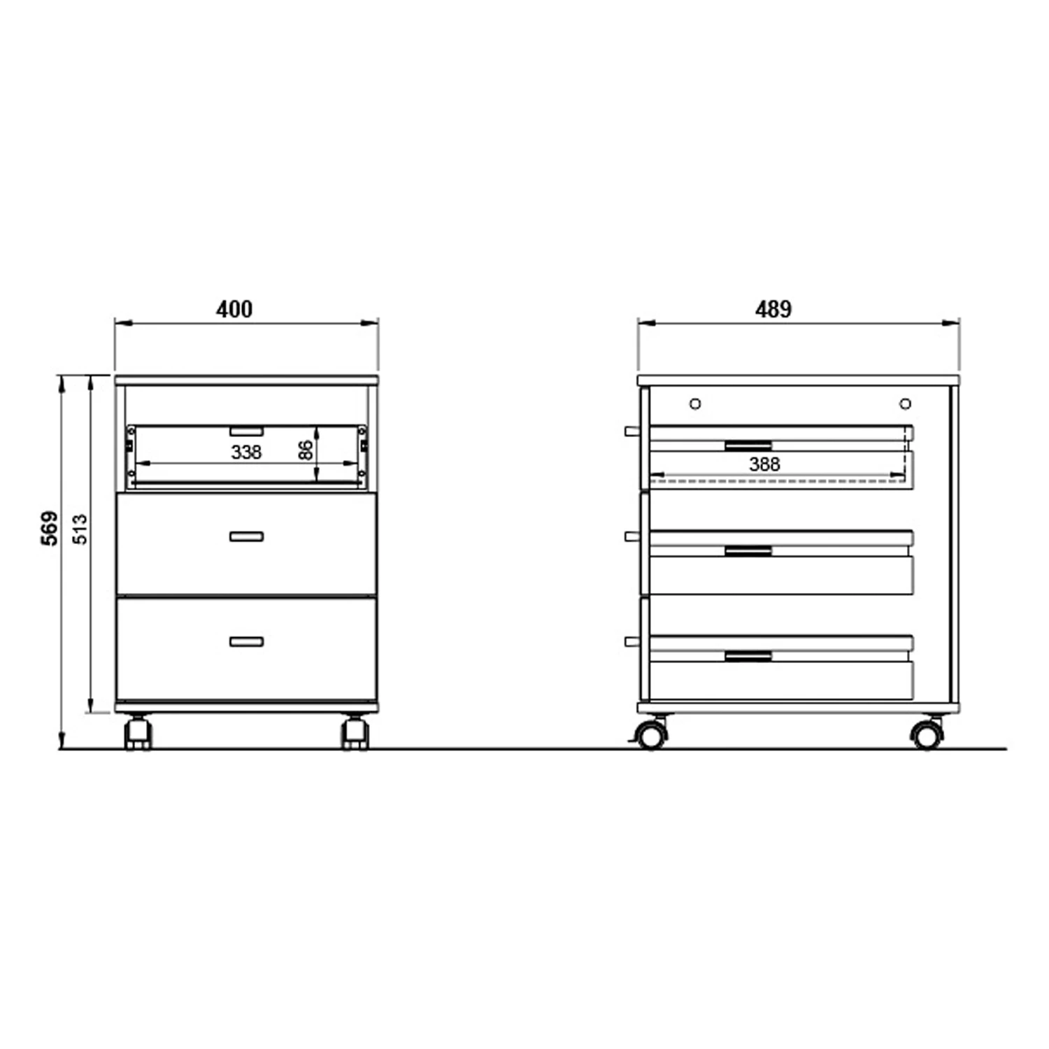 Germania Ensemble de bureau Lioni II (4 éléments) - Imitation chêne de Navarre / Blanc – Image 18