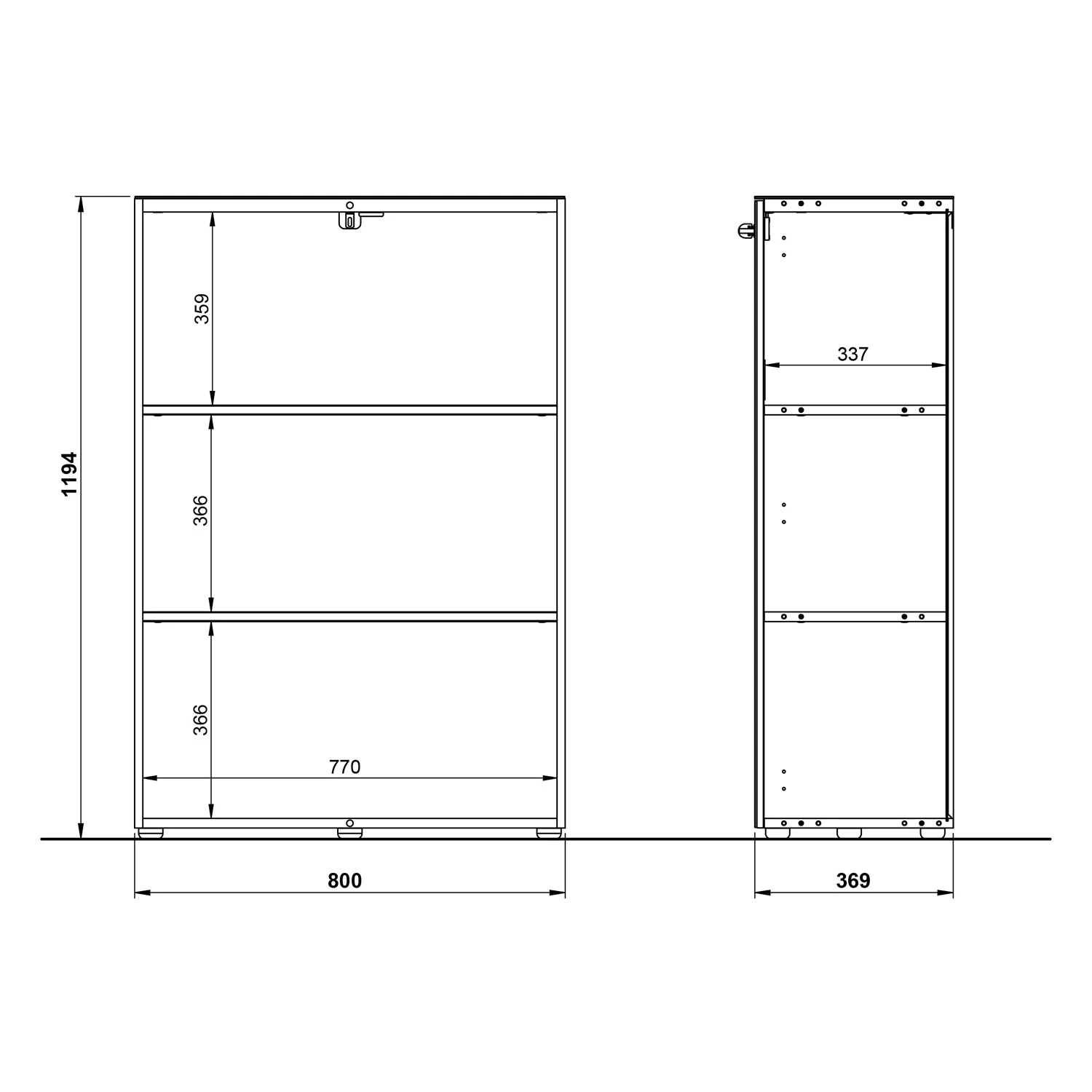 Germania Ensemble de bureau Monteria IV (2 élém.) - Verre - Blanc / Chrome – Image 8