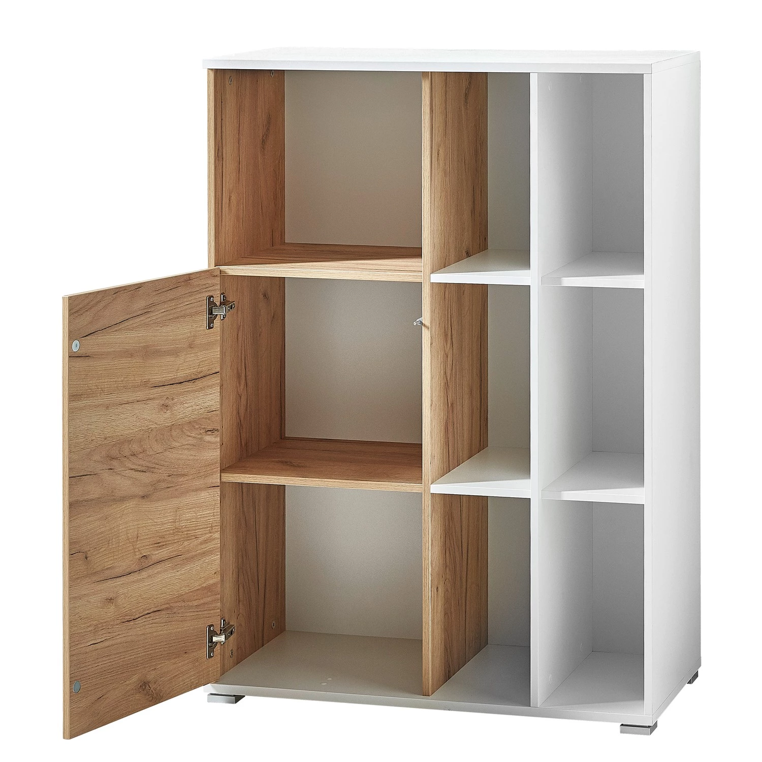 Germania Ensemble de bureau Lioni I (3 éléments) - Imitation chêne de Navarre / Blanc – Image 7