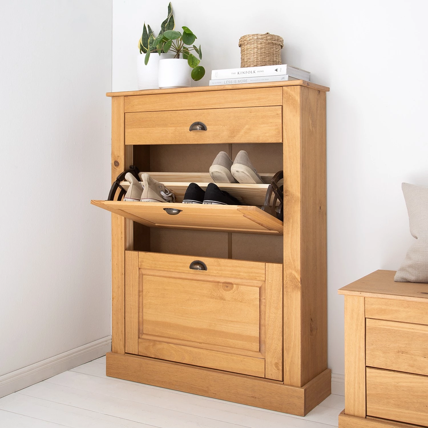 Maison Belfort Ensemble d’entrée Neely I (2 éléments) - Pin massif - Pin – Image 5