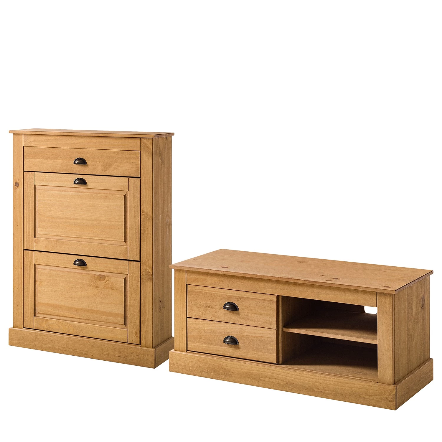 Maison Belfort Ensemble d’entrée Neely I (2 éléments) - Pin massif - Pin – Image 2