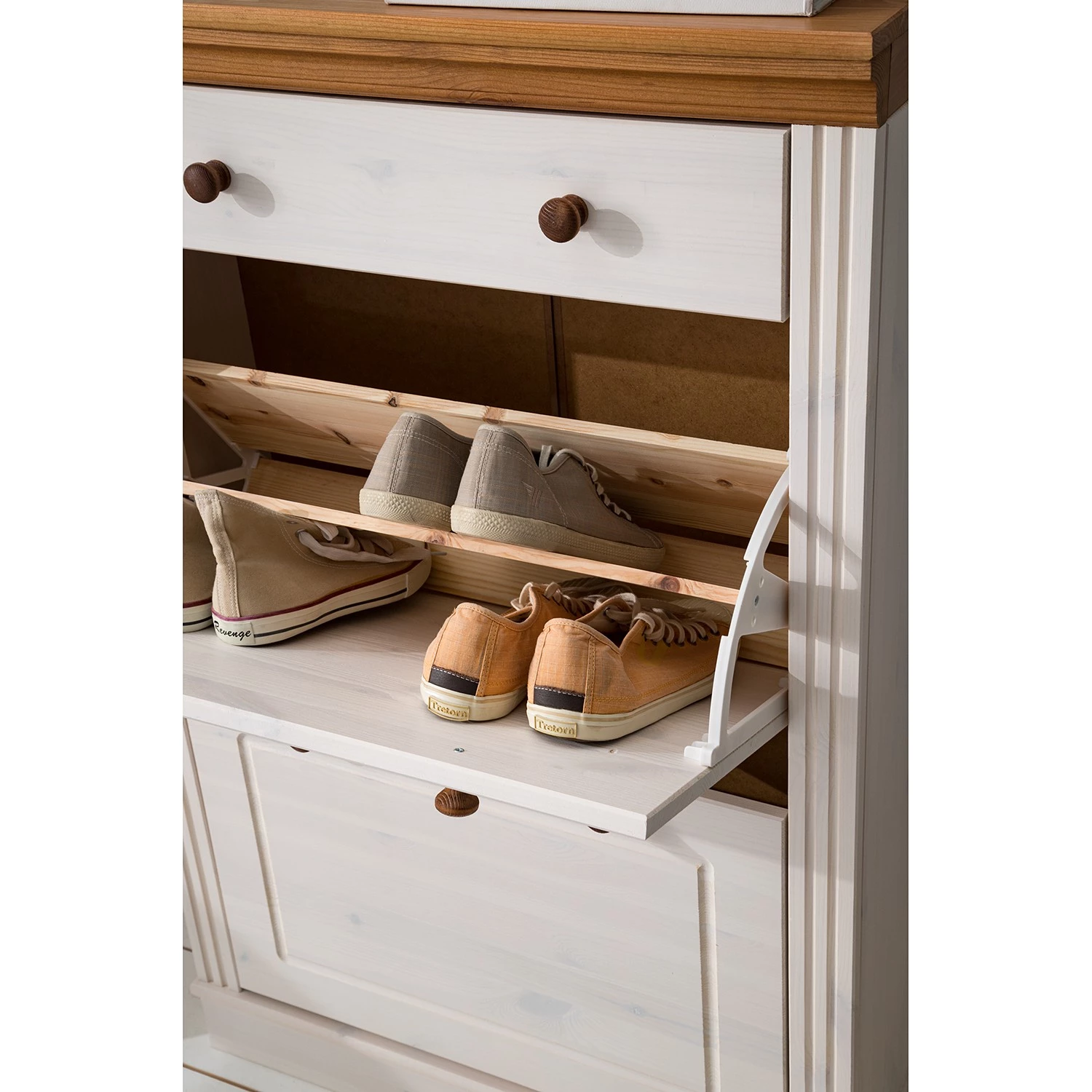 Maison Belfort Ensemble entrée Lillehammer III (3 él.) - Pin massif - Pin blanc / Pin couleur miel – Image 19