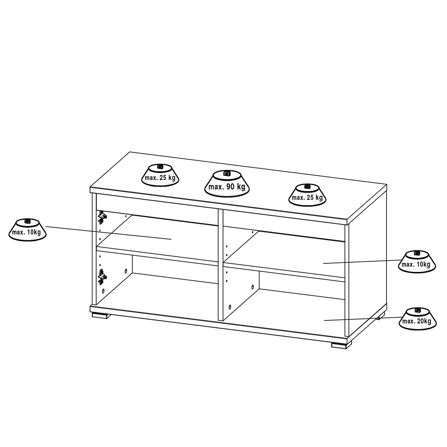 Germania Ensemble d’entrée Lisbonne II (5 élém.) - Imitation chêne de Navarra – Image 19