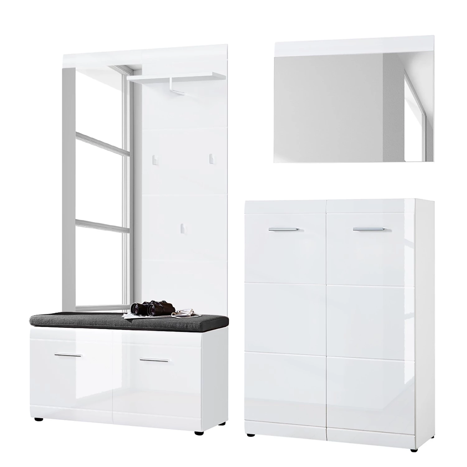 Germania Ensemble d’entrée Adana VII (4 élém.) - Blanc brillant / Blanc mat – Image 3