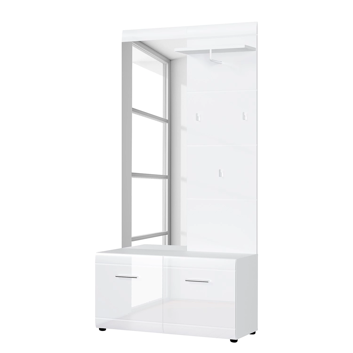 Germania Ensemble d’entrée Adana VII (4 élém.) - Blanc brillant / Blanc mat – Image 4