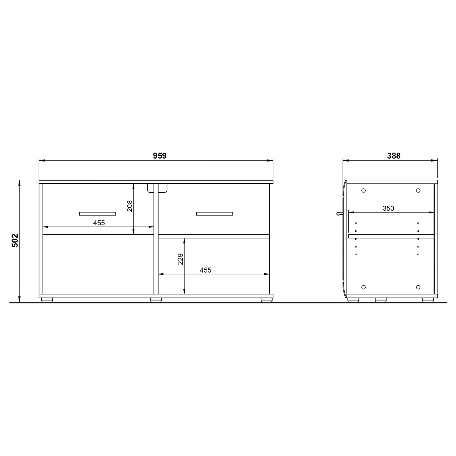 Germania Ensemble d’entrée Adana VII (4 élém.) - Blanc brillant / Blanc mat – Image 11