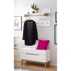 Mørteens Ensemble d’entrée Tenabo I (3 élém.) - Partiellement en chêne massif - Blanc / Chêne