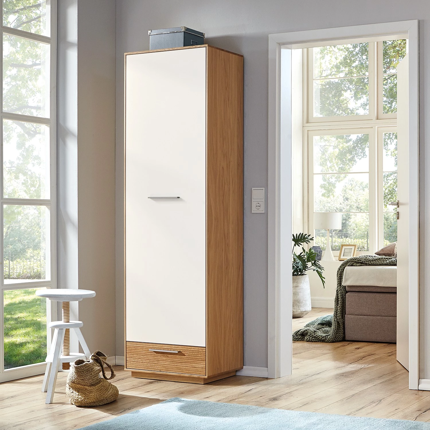 Voss Ensemble d’entrée Loveno III (3 élém.) - Placage en bois véritable - Blanc – Image 3