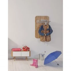 Studio Copenhagen Ensemble d’entrée Loca III (2 éléments) - Partiellement en chêne sauvage massif - Blanc / Chêne