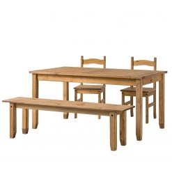 Maison Belfort Salle à manger Finca Rustica I (4 él.) - Pin massif - Epicéa naturel