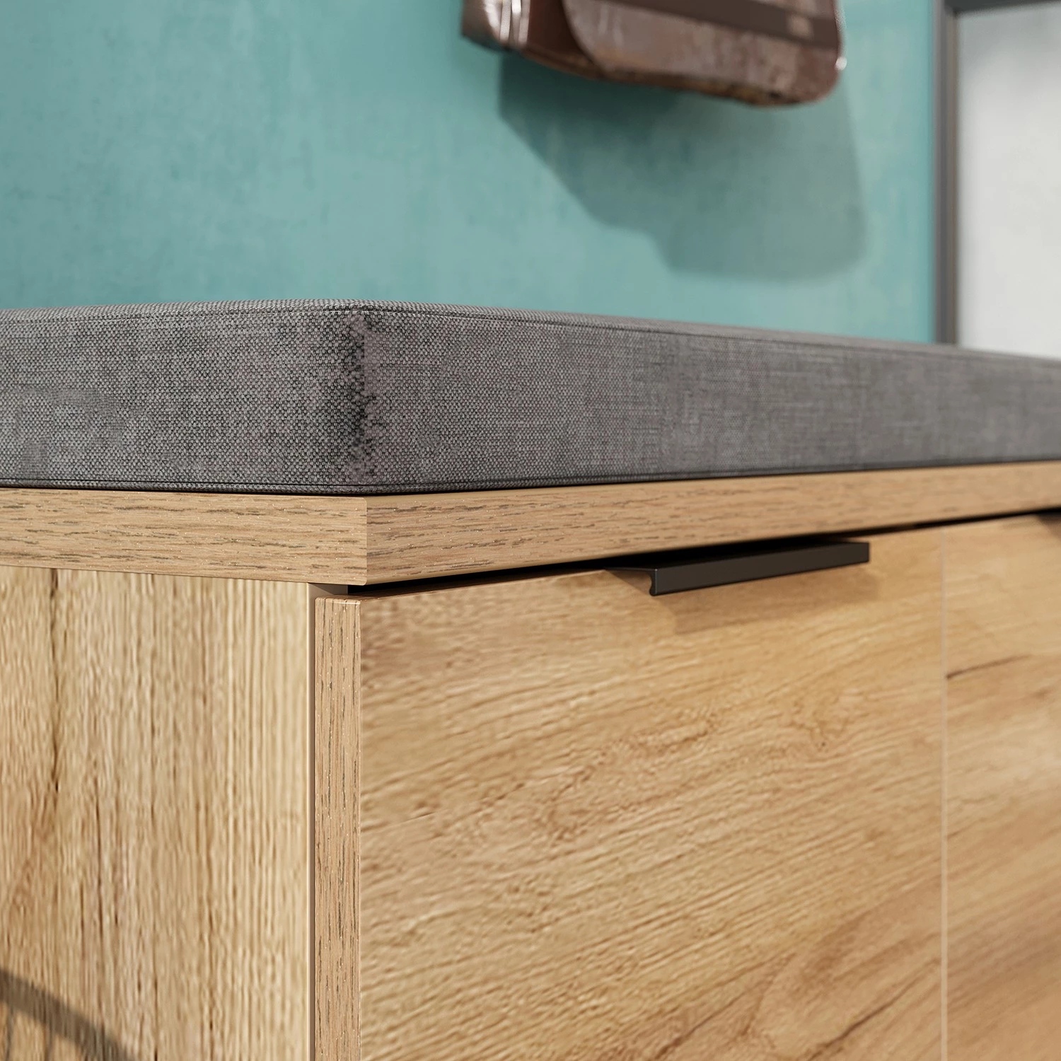 Germania Ensemble d’entrée Fremont III (2 élém.) - Imitation chêne de Navarre / Noir – Image 10