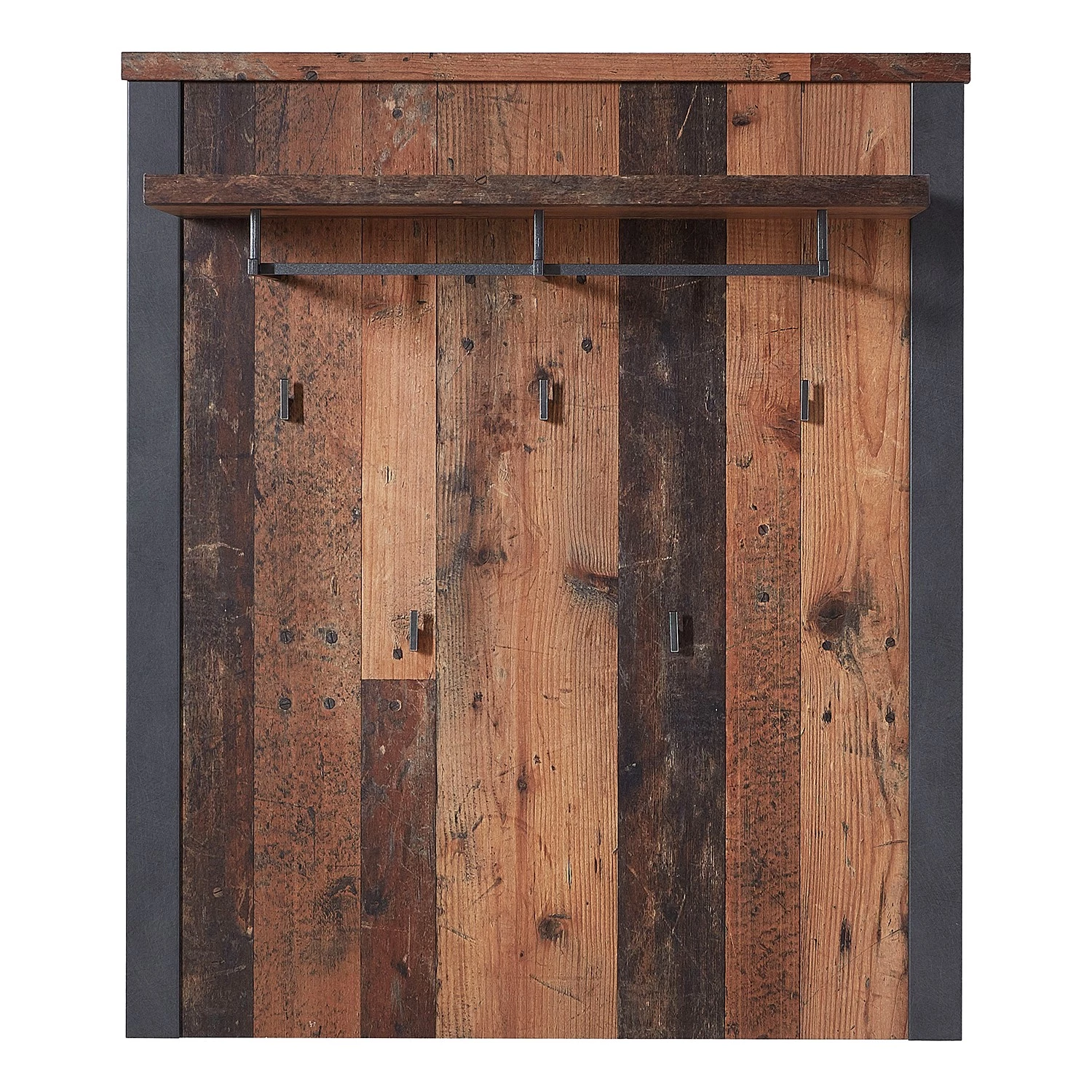 Red Living Ensemble d’entrée Blackpool II (4 élém.) - Imitation bois recyclé / Gris – Image 4