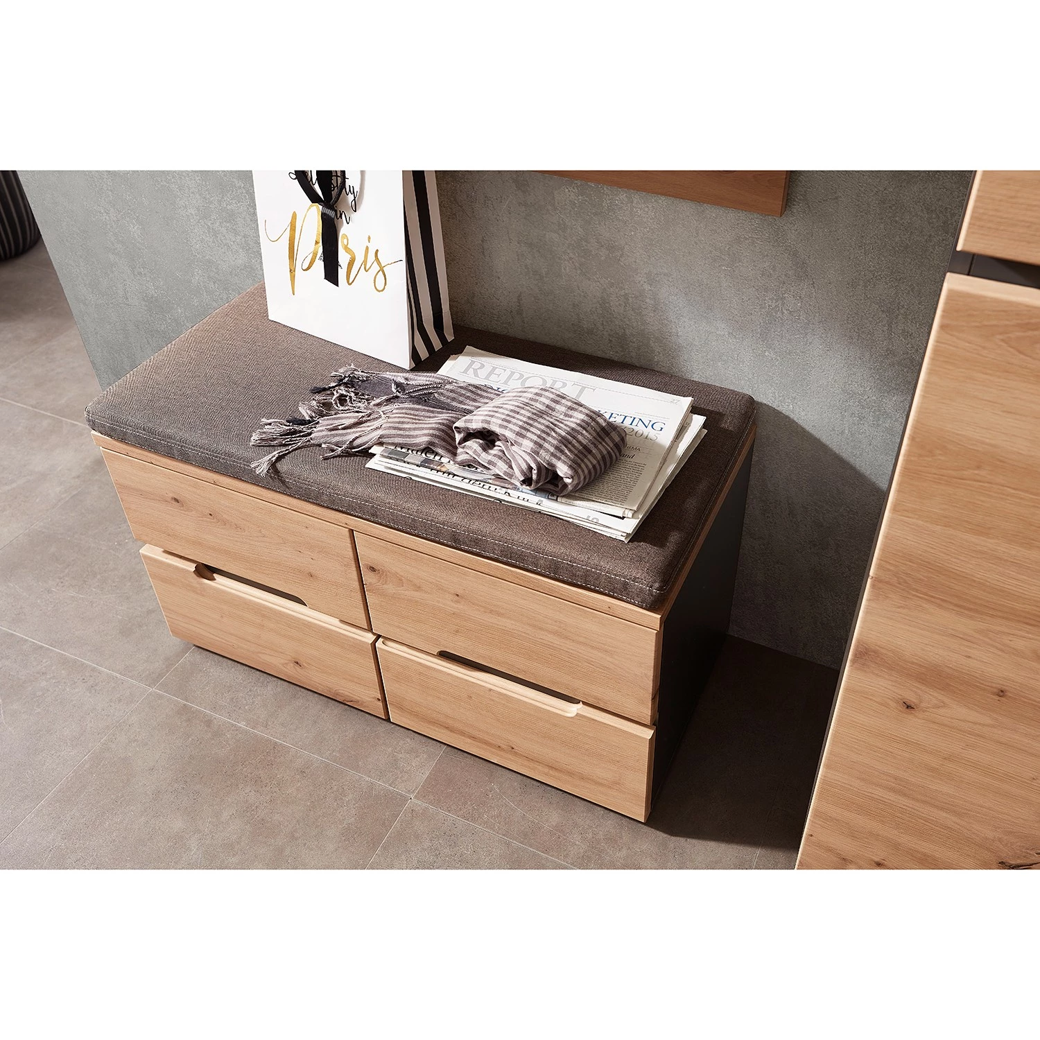 Loftscape Ensemble d’entrée Moosic III (2 élém.) - Imitation chêne artisan / Graphite – Image 7