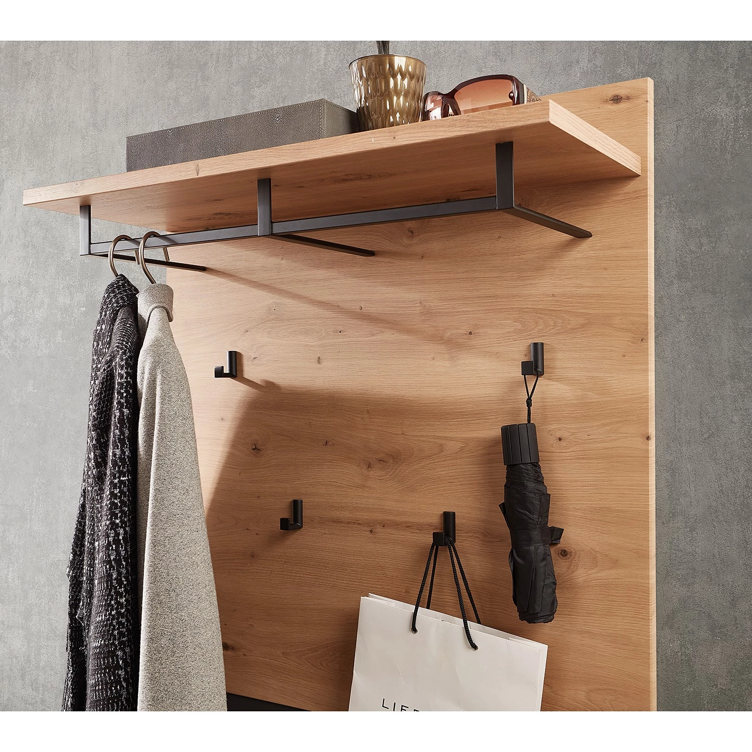 Loftscape Ensemble d’entrée Moosic III (2 élém.) - Imitation chêne artisan / Graphite – Image 8