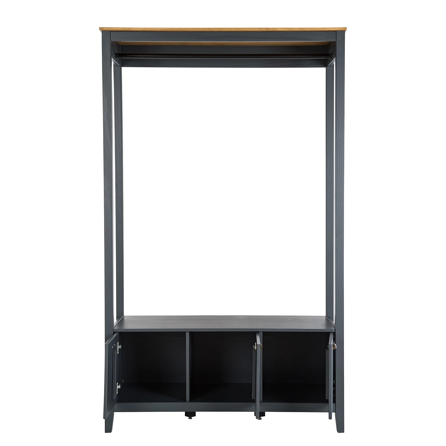 Maison Belfort Ensemble d’entrée compact Rivery - Pin massif - Anthracite – Image 6