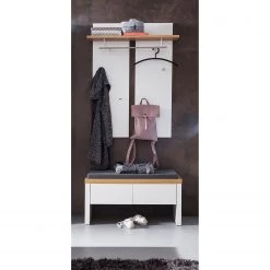 Ridgevalley Ensemble d’entrée Mundai (2 éléments) - Blanc alpin / Imitation chêne de Wotan