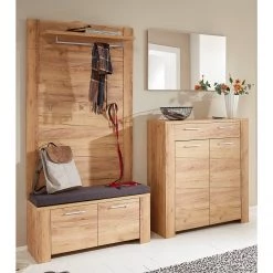 Germania Ensemble d’entrée Castera I (4 éléments) - Imitation chêne de Navarre / Argenté