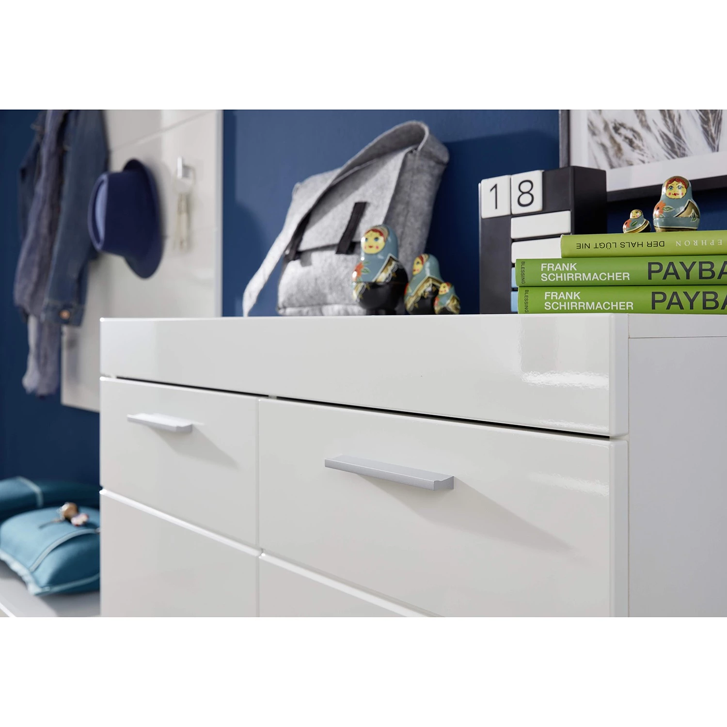 Trendteam Ensemble d’entrée Amanda IV (5 élém.) - Blanc brillant – Image 11