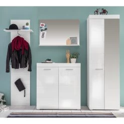 Loftscape Ensemble d’entrée Amanda III (4 élém.) - Blanc brillant