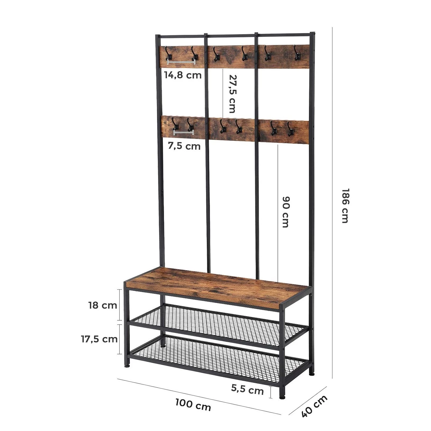 Red Living Ensemble d’entrée compact Morristown - Marron – Image 8