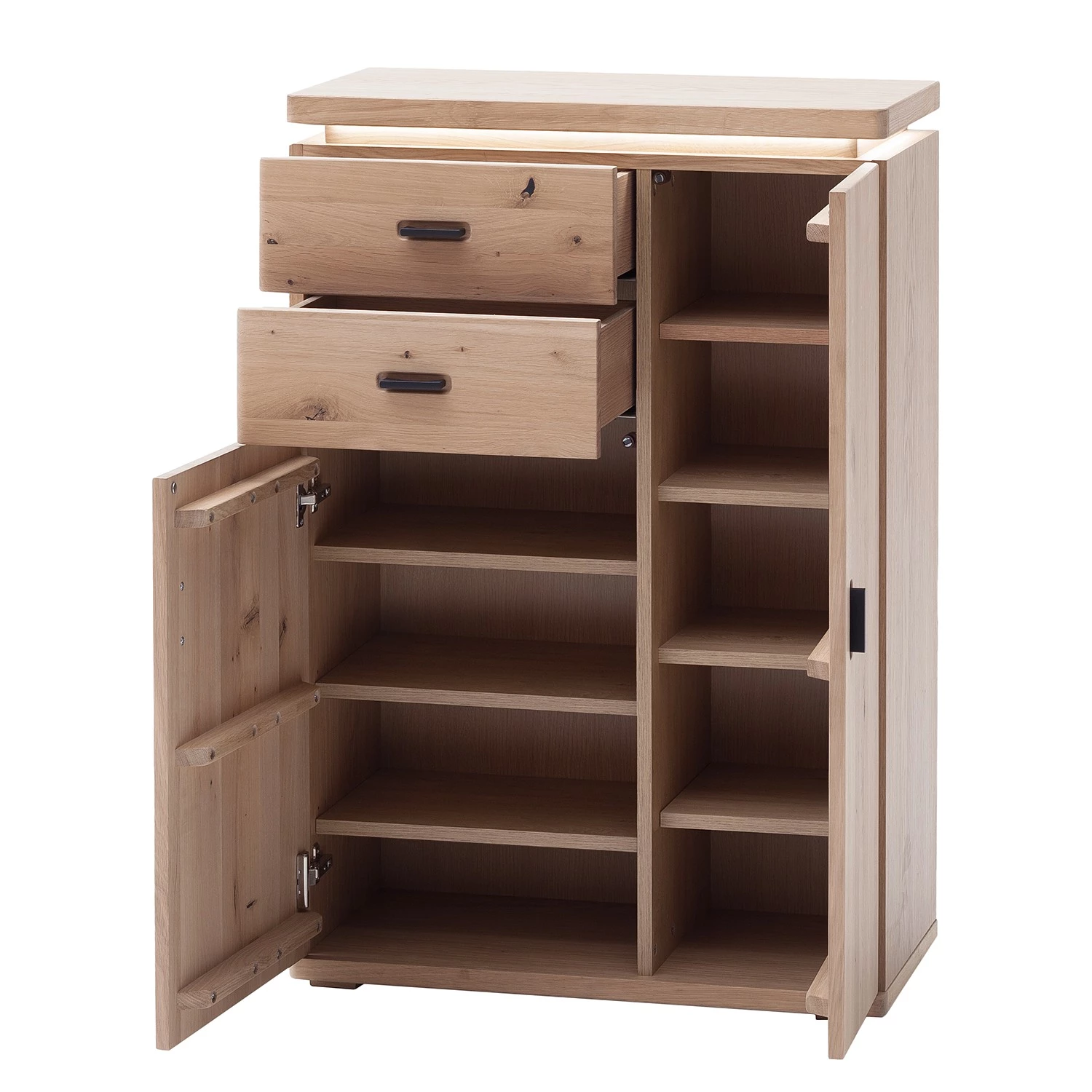 Naturoo Ensemble d’entrée Ellinwood I (4 élém.) - Placage en bois véritable / Métal - Chêne / Anthracite – Image 10