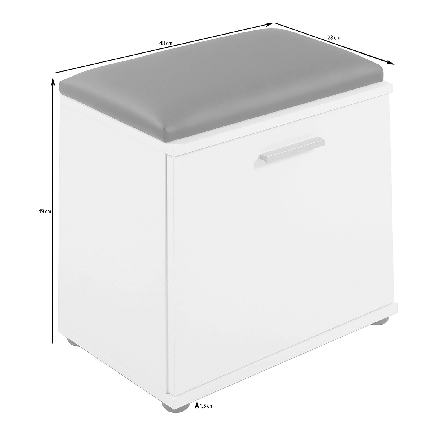 Loftscape Ensemble d’entrée Chippewa I (5 élém.) - Gris foncé / Imitation bois ancien – Image 17