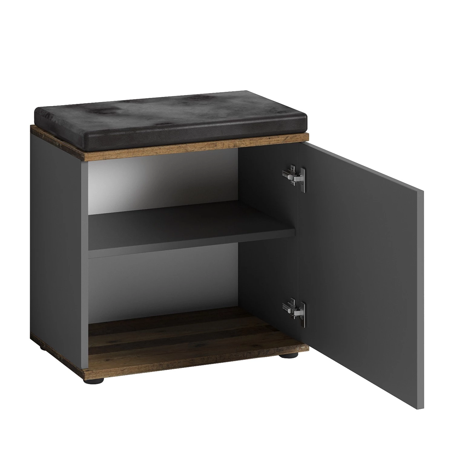 Loftscape Ensemble d’entrée Chippewa I (5 élém.) - Gris foncé / Imitation bois ancien – Image 12